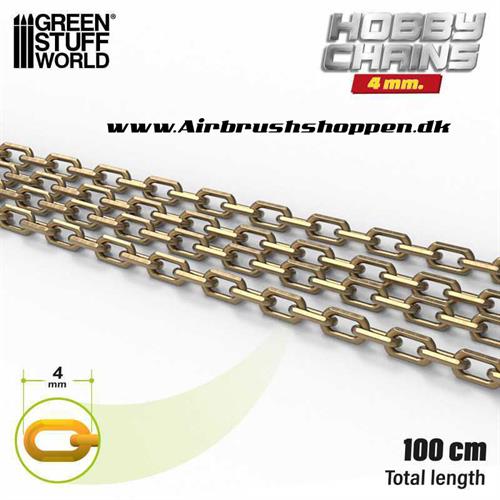 Kæde, GSW - Hobby chain 4 mm 1 meter lang